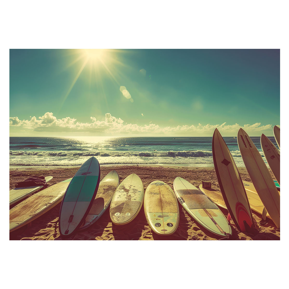 楽天市場】サーフボード サーフィン 海系 サーフ ポスター 用紙と