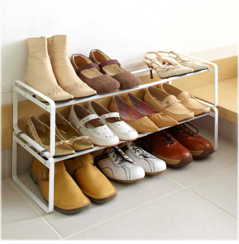 楽天市場】＼豪華特典付き／ 【2個セット】 シューズラック スリム