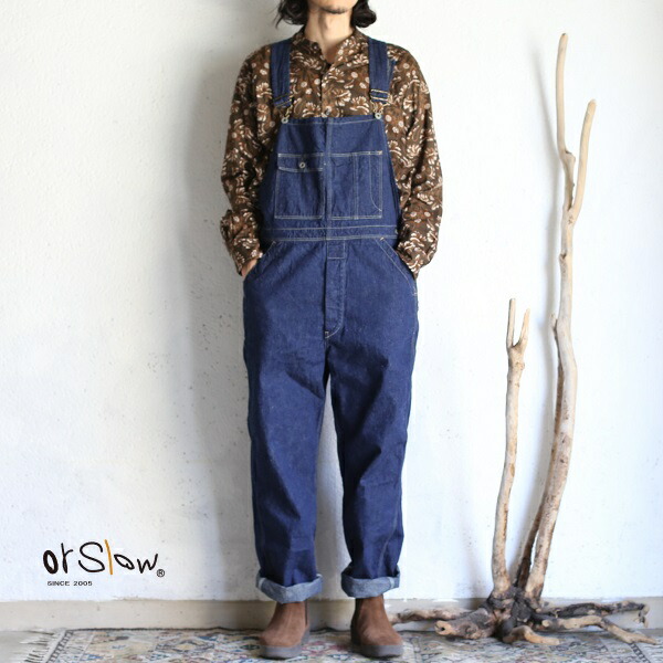 楽天市場】【orslow】 DENIM 30'S OVER ALL One Wash 9oz(オンス