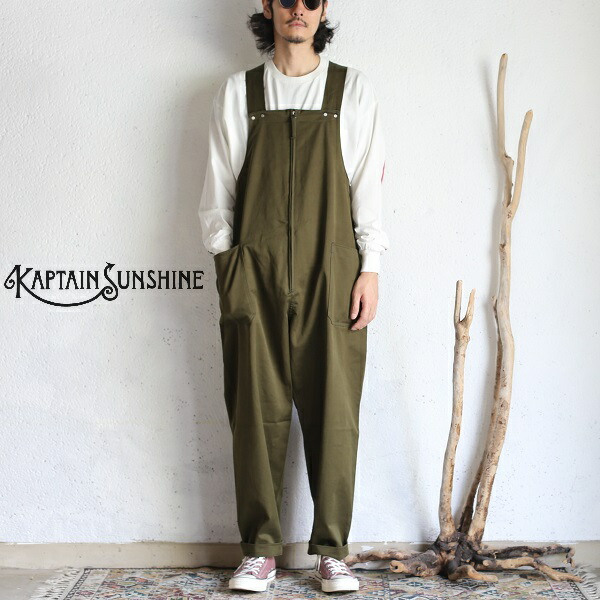 楽天市場】【Kaptain Sunshine】 Deck Trousers Olive（Over Alls Over