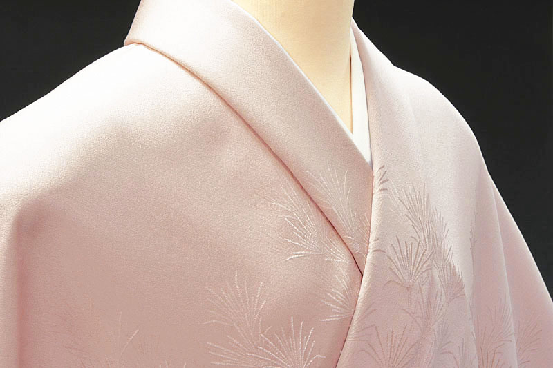 楽天市場】色無地 付下柄 高野槙 灰桜色1【反物1反・胴裏1枚・共色八