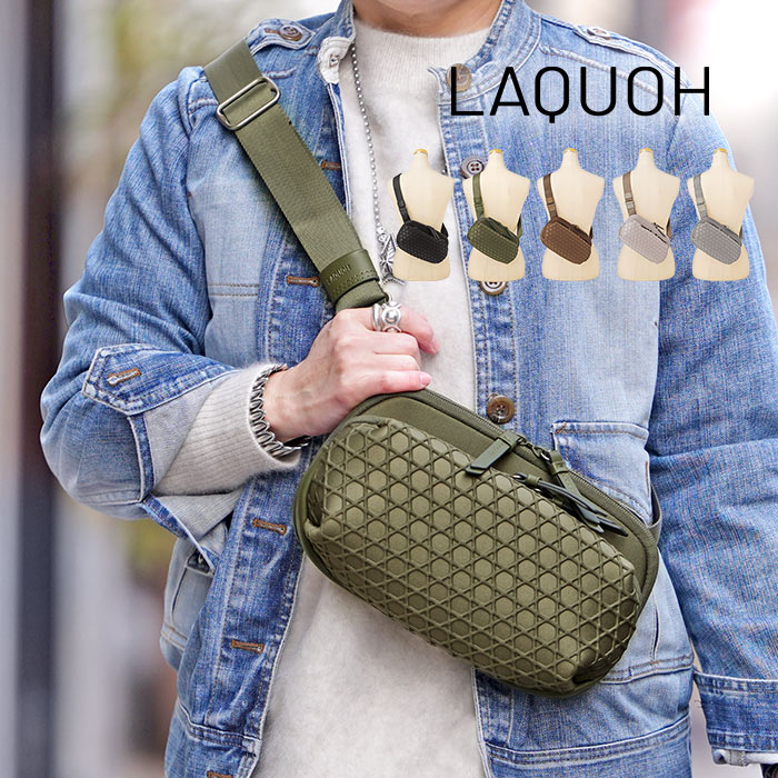 楽天市場】【1年保証】 Wクーポン付き ラクーオ ボディバッグ LAQUOH