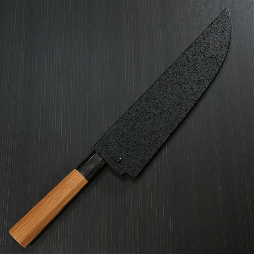 楽天市場】包丁 牛刀 240mm 孤月牛刀 青二鋼 焔 堺孝行 堺鍛冶師 土井