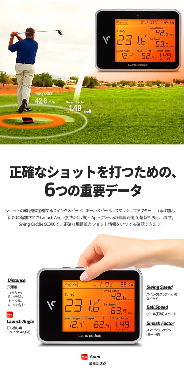 楽天市場】ボイスキャディ スウィングキャディ SC300 高性能レーダー