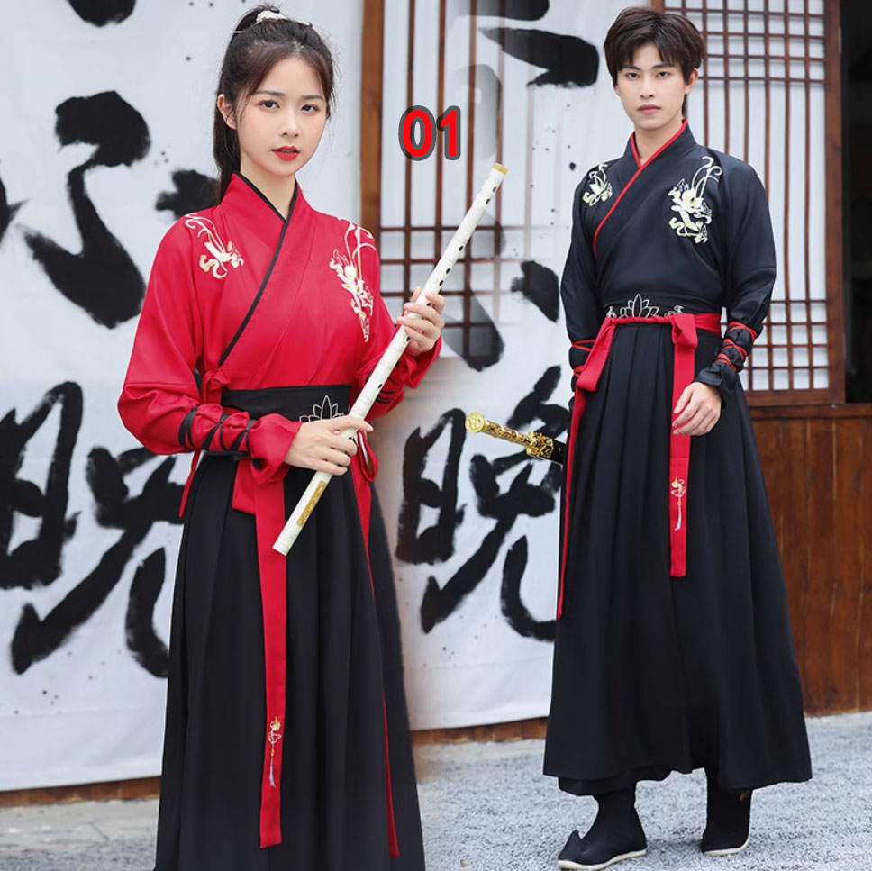 楽天市場】漢服 唐装 大人 男女兼用 チャイナ服 中華コスプレ衣装 花