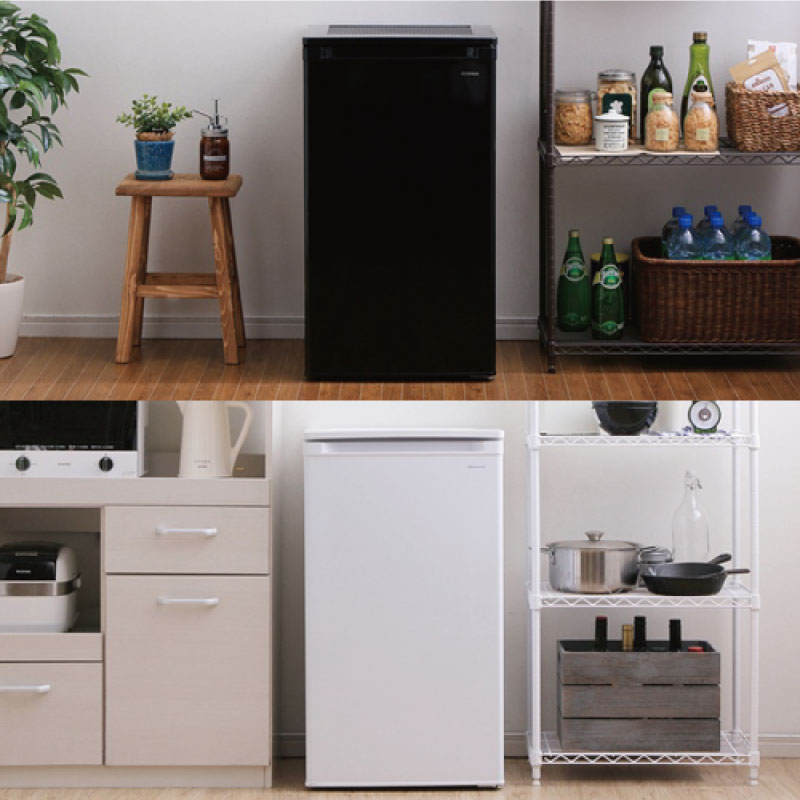 楽天市場】[IUSD-6B-W] アイリスオーヤマ 冷凍庫 右開き 片開きタイプ