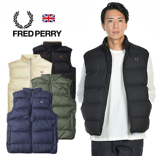楽天市場】FRED PERRY ダウン ベスト（メンズファッション）の通販