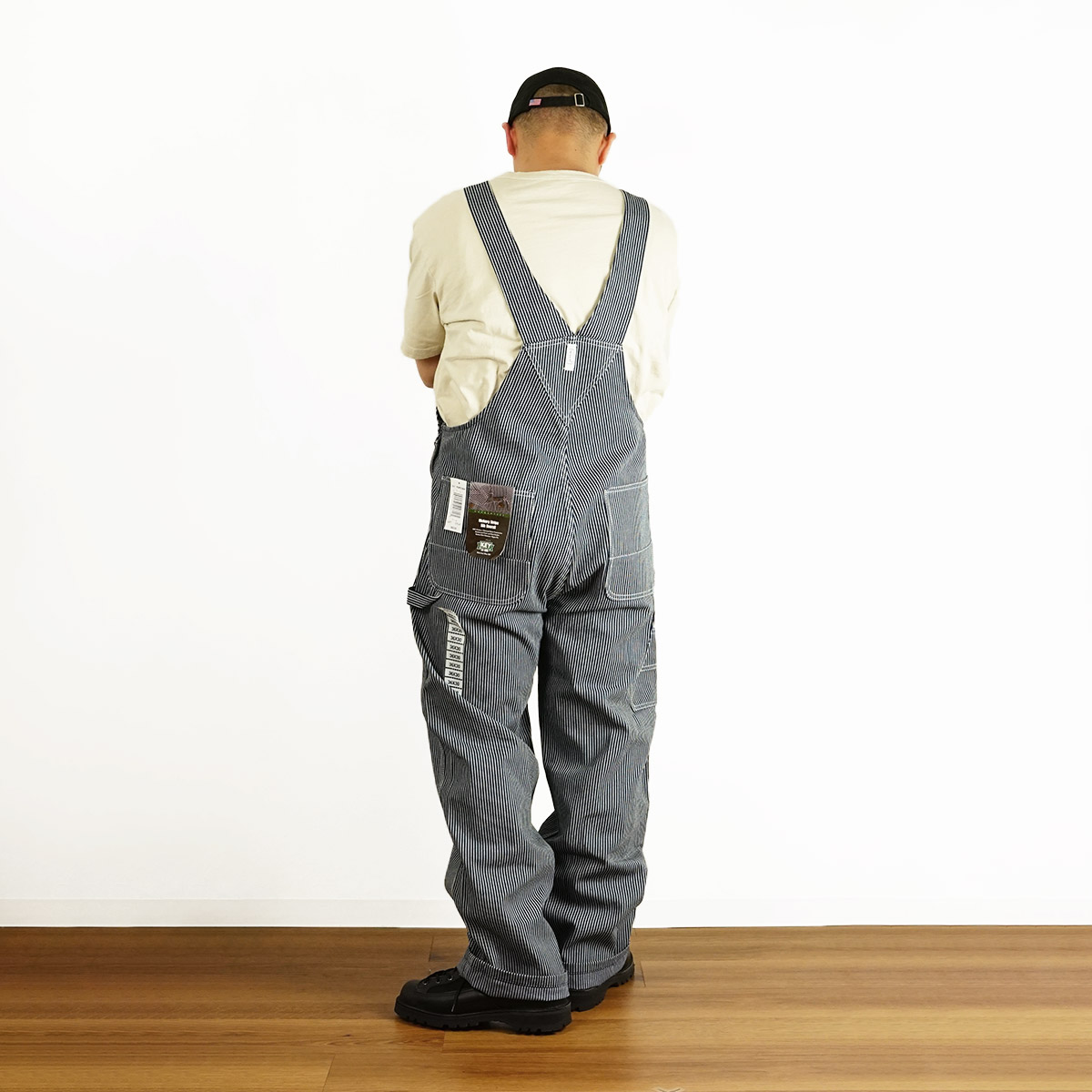 楽天市場】キー KEY ヒッコリーストライプ ビブ オーバーオール ｜ 273