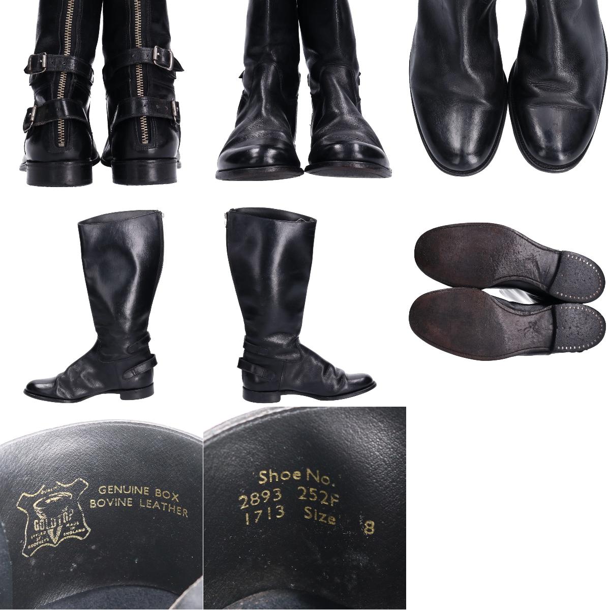 楽天市場】ゴールドトップ GOLD TOP バイクブーツ 英国製 8 メンズ26.0