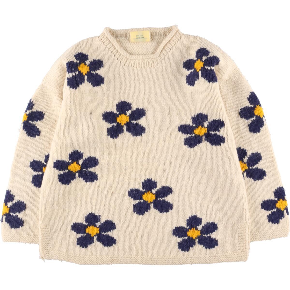 楽天市場】古着 80~90年代 PACHAMAMA エクアドルニット 総柄 花柄