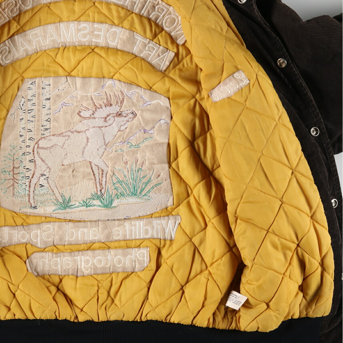 楽天市場】古着 90年代 Rennoc 襟付き コーデュロイスタジャン