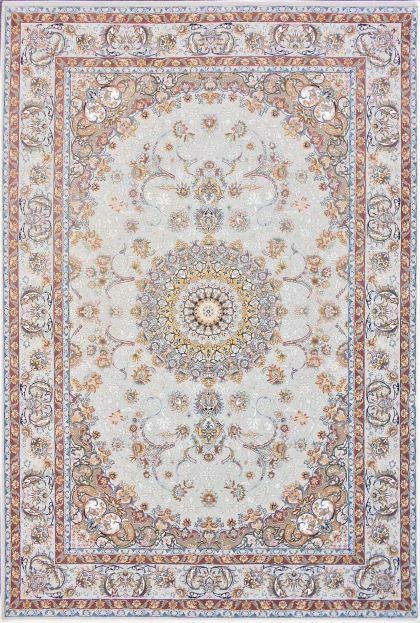 225万ノット、超高密度織！イラン産絨毯 60×90cm‐201801