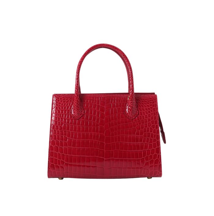 楽天市場】クロコダイル ハンドバッグ 本革 バッグ クロコ HCP バック