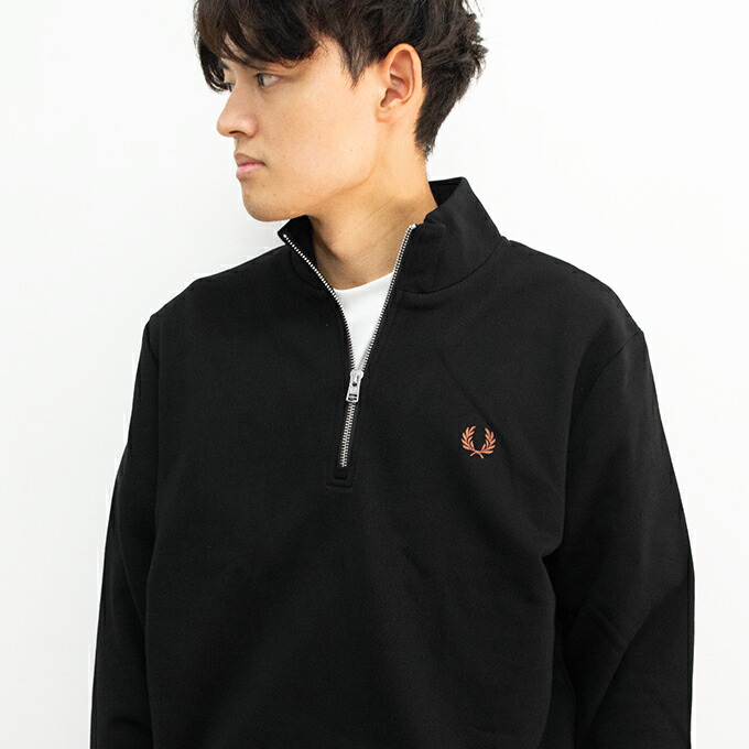 楽天市場】【 FRED PERRY フレッドペリー 】 Half Zip Sweatshirt