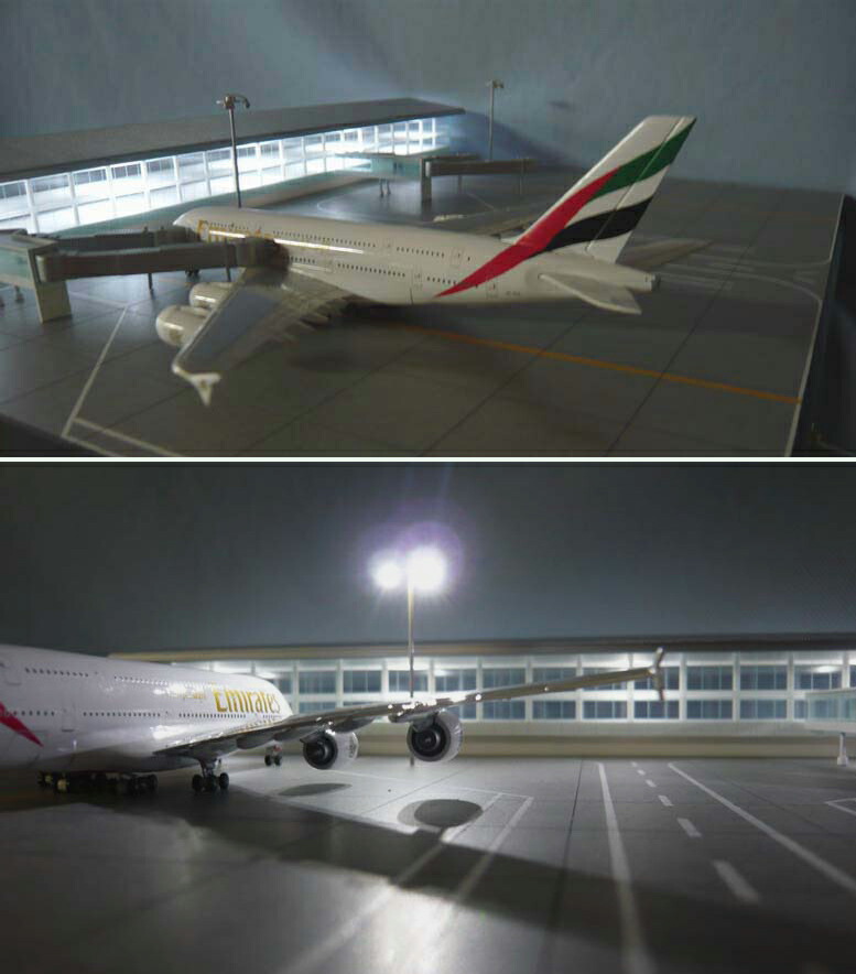 楽天市場】Roteiro空港模型【建屋付2機用ターミナル】（1/400スケール