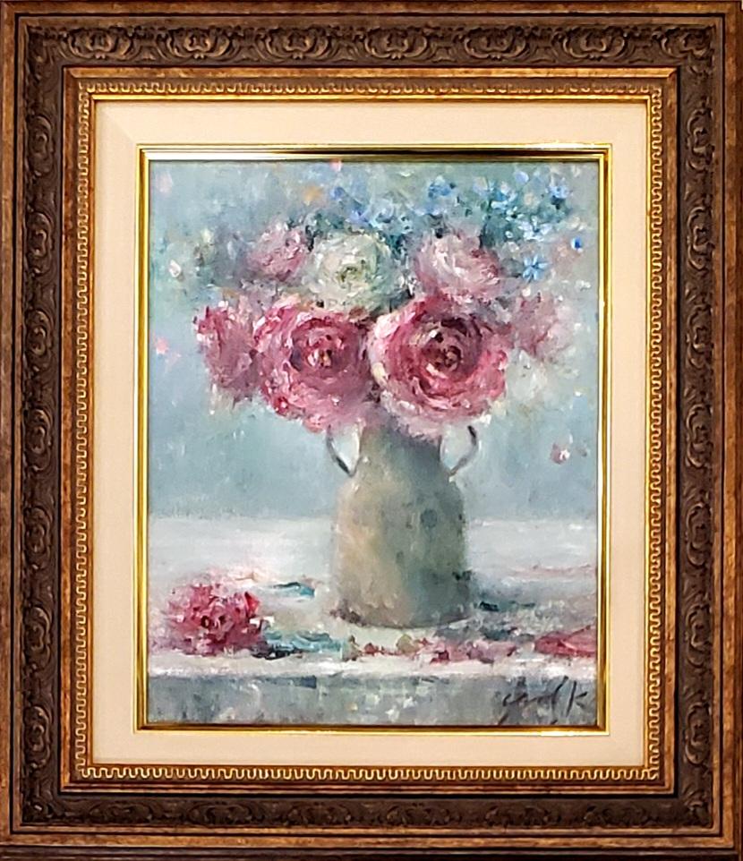 油絵 菅家令子インテリア uF6-061303 静物 かぼちゃ 油絵 菅家令子