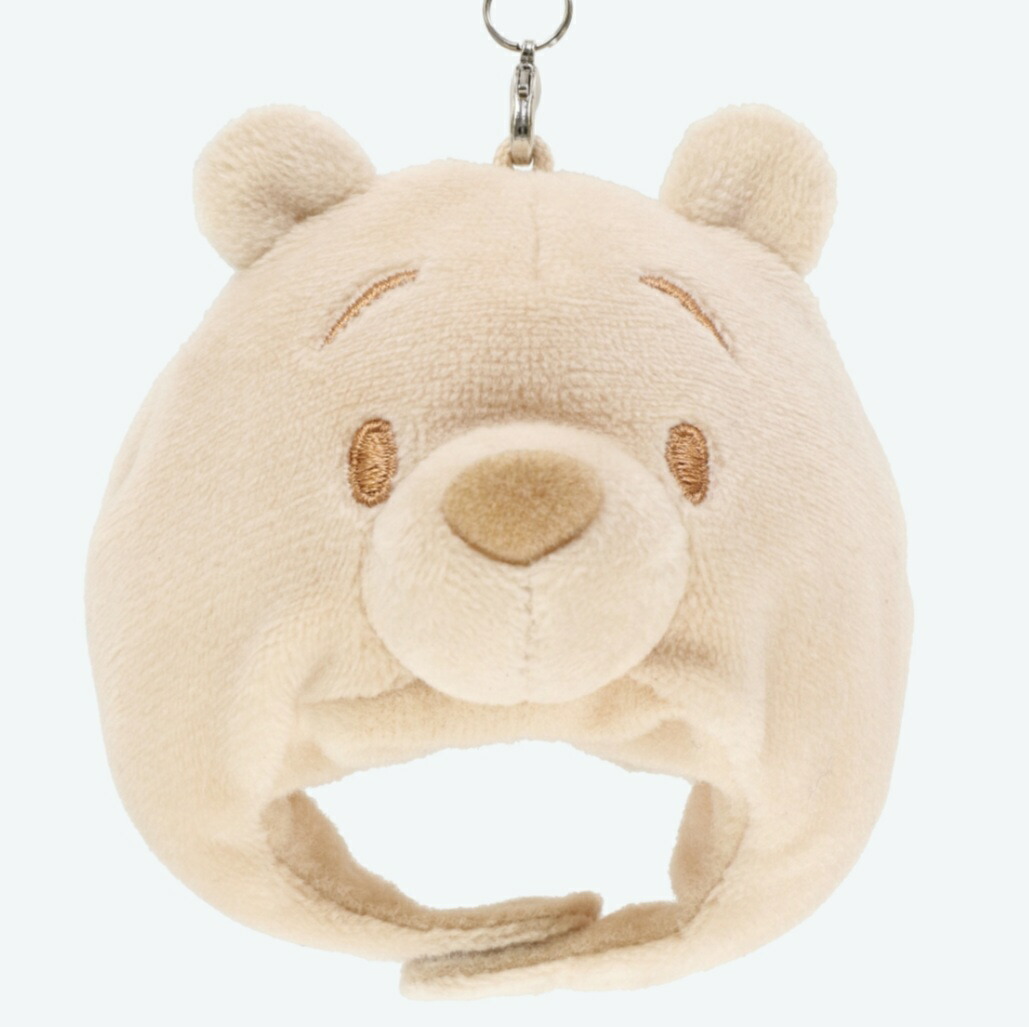 楽天市場】プーさん キーチェーン ベージュ ファンキャップ デザイン