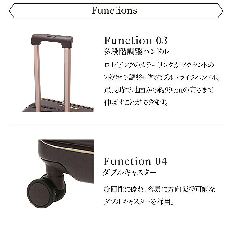 楽天市場】【公式】スーツケース Mサイズ M ボトルホルダー ストッパー