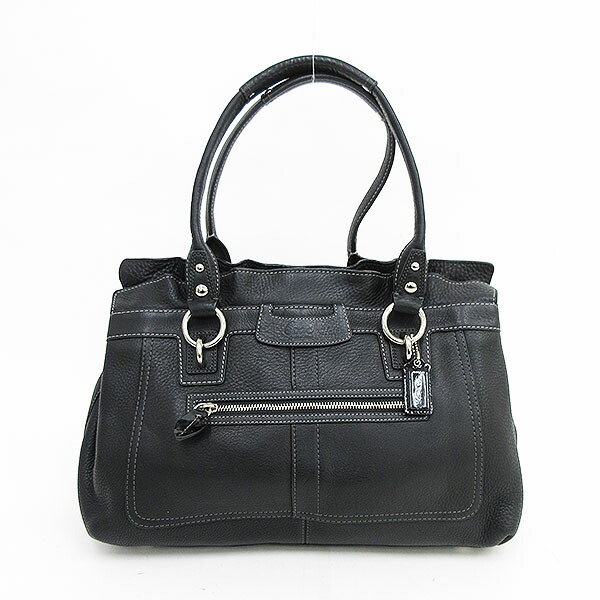 楽天市場】COACH(コーチ) トートバッグ 13160 黒 ブラック レザー