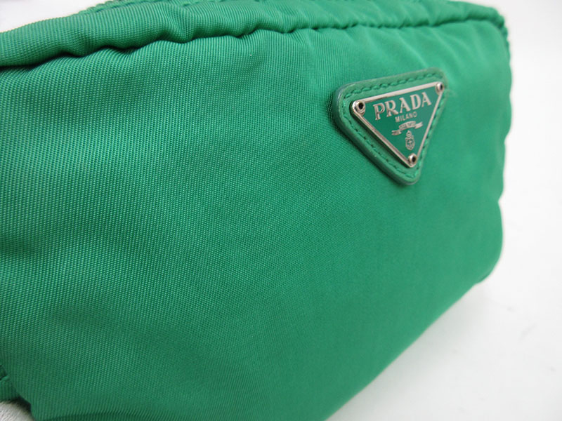 楽天市場】PRADA(プラダ) ポーチ 緑 グリーン ナイロン 【ブランド小物