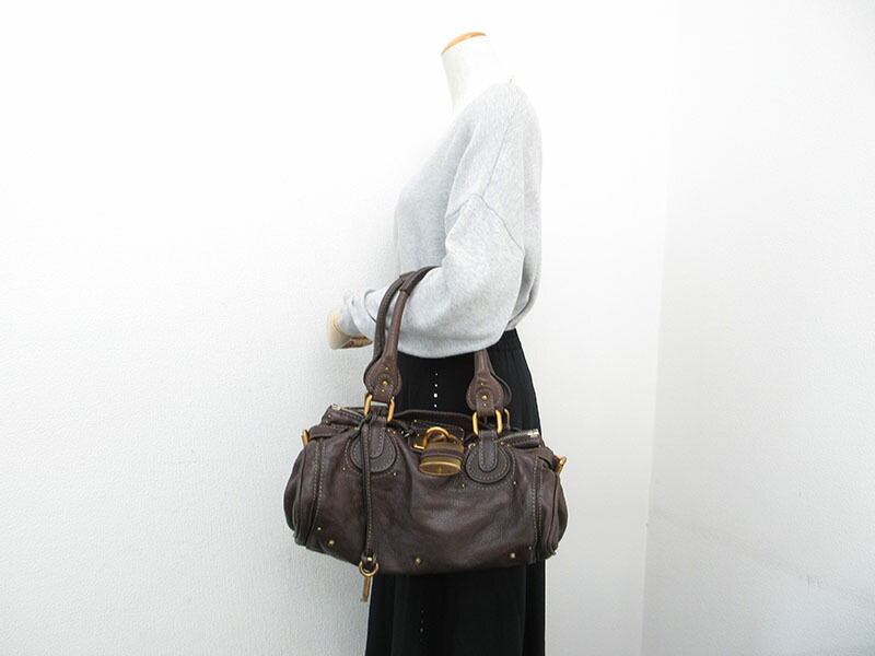 楽天市場】chloe(クロエ) パディントン トートバッグ ショルダー 茶