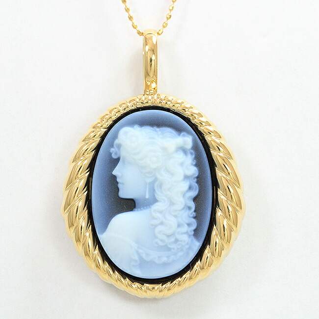 楽天市場】 ペンダントトップ ブローチ両用 人物 ストーンカメオ