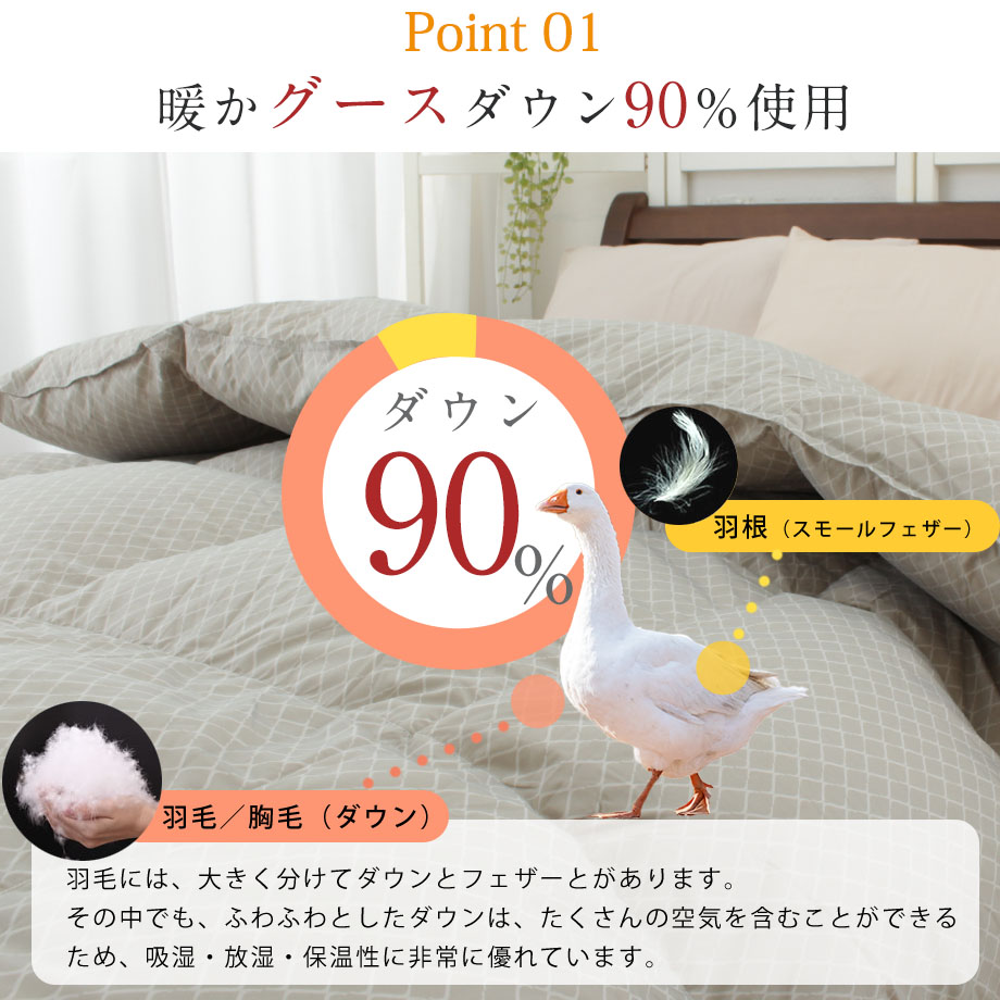 楽天市場】＼SS特価／羽毛布団 西川 ホワイトグース90％ シングル