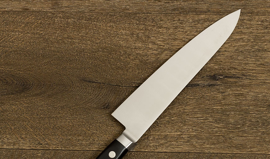 楽天市場】INOX ツバ付 牛刀 300mm 實光包丁(堺包丁) 堺 名入れ 日本製