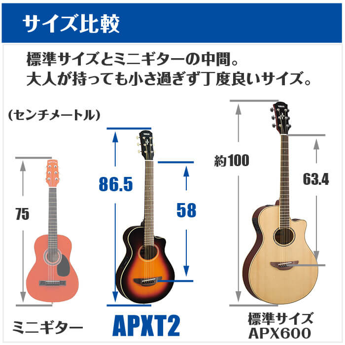 楽天市場】アコースティックギター 初心者セット YAMAHA APXT2 14点