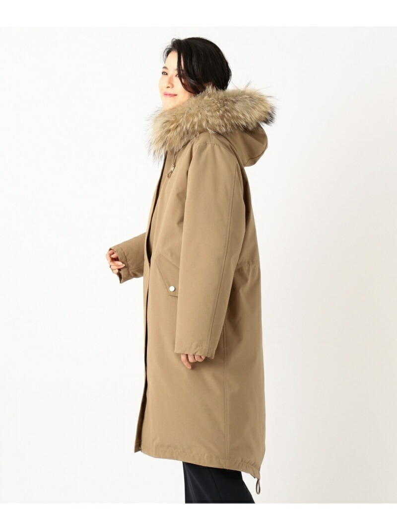 楽天市場】【SALE／60%OFF】【マガジン掲載】ファー付きモッズダウン