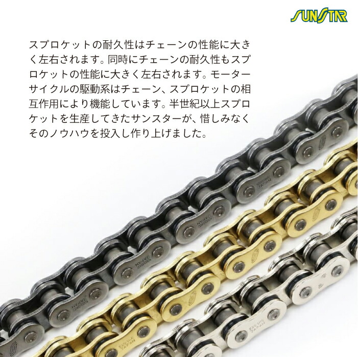 楽天市場】サンスター チェーン＆スプロケット 3点セット カワサキ