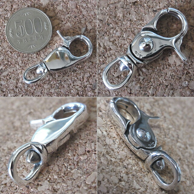 楽天市場】シルバー925製 クラスプ フック シンプル プレーン 無地 小