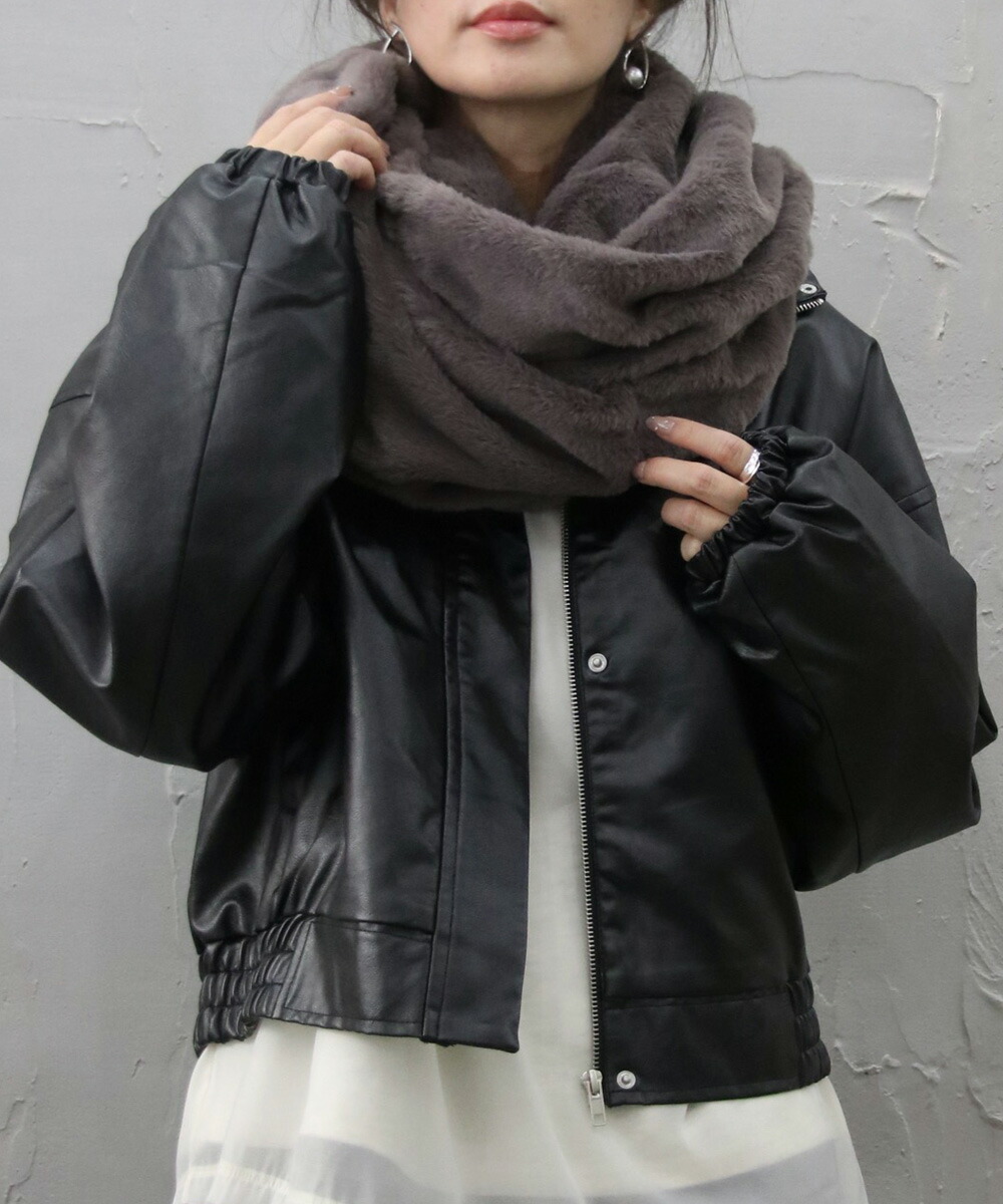 楽天市場】セール【当店人気商品】フェイクファースヌード 無地