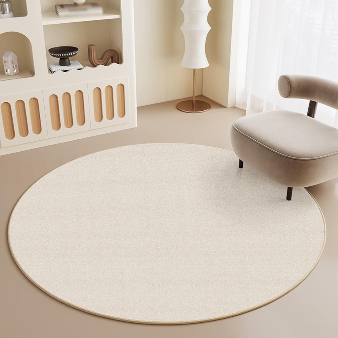 楽天市場】円形ラグ ラグ 洗える 抗菌 防ダニ 滑り止め カーペット 120