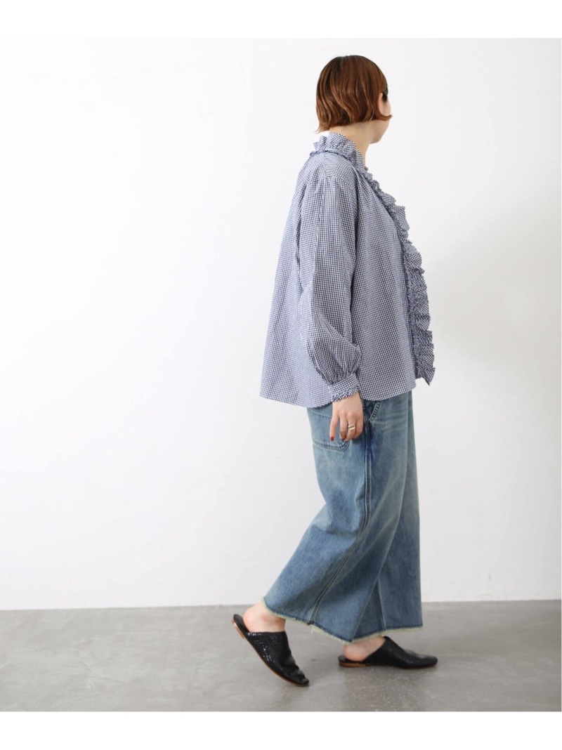 楽天市場】ギンガム フリルブラウス journal standard luxe ジャーナル