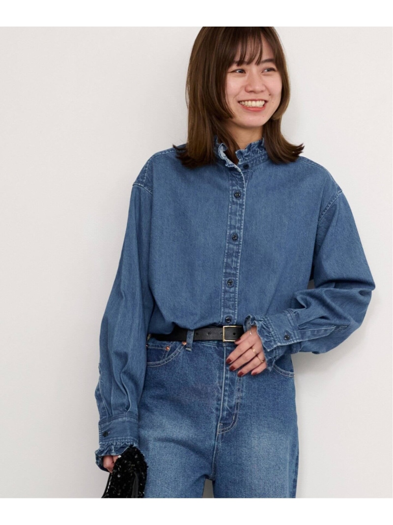楽天市場】《追加8》デニムフリルブラウス JOURNAL STANDARD relume