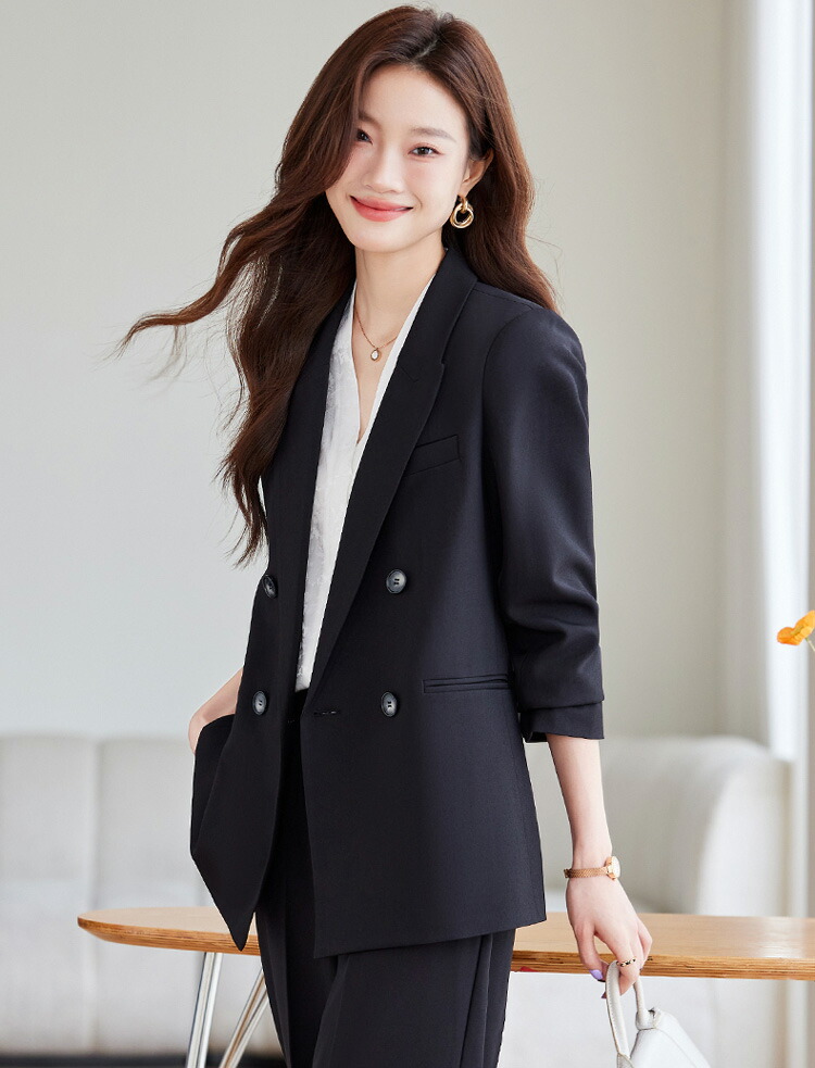 楽天市場】スーツ セットアップ 全2色 ダブルボタン ジャケット パンツ