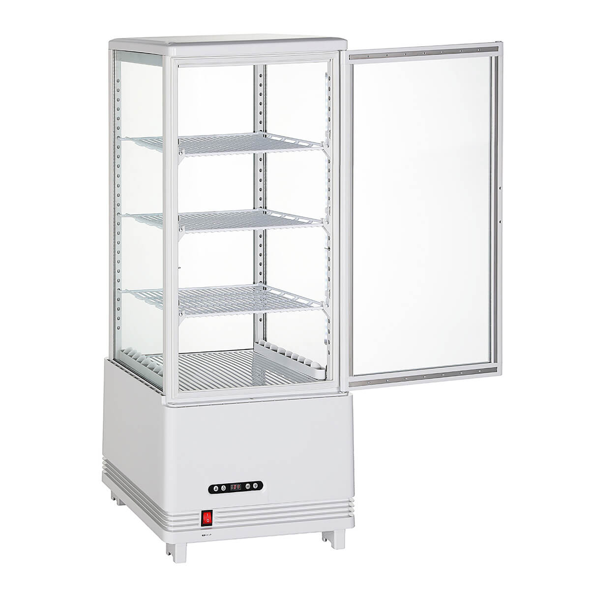 楽天市場】【3月目玉商品！】 80L 白 4面ガラス 冷蔵ショーケース