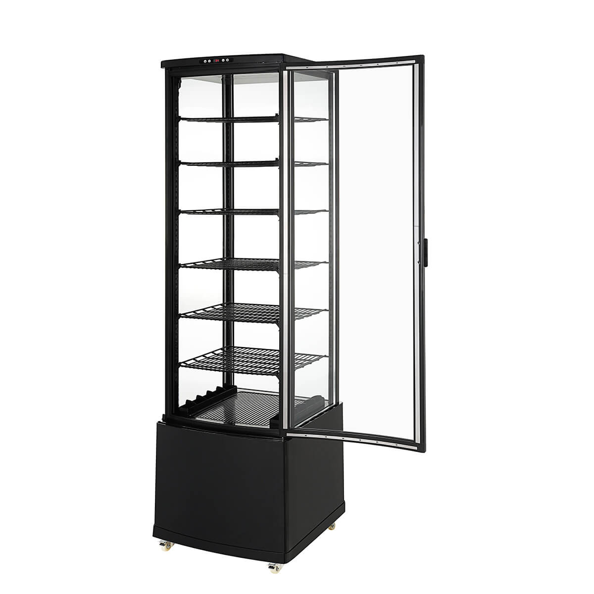 楽天市場】【立春セール!!】 280L 黒 大型 4面ガラス 冷蔵ショー