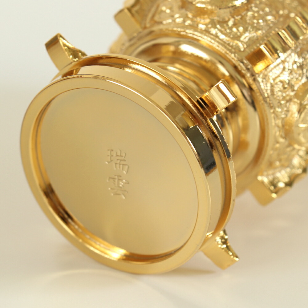 楽天市場】仏具 セット 【五具足】 瑞雲 本山彫 金メッキ 3寸/仏具