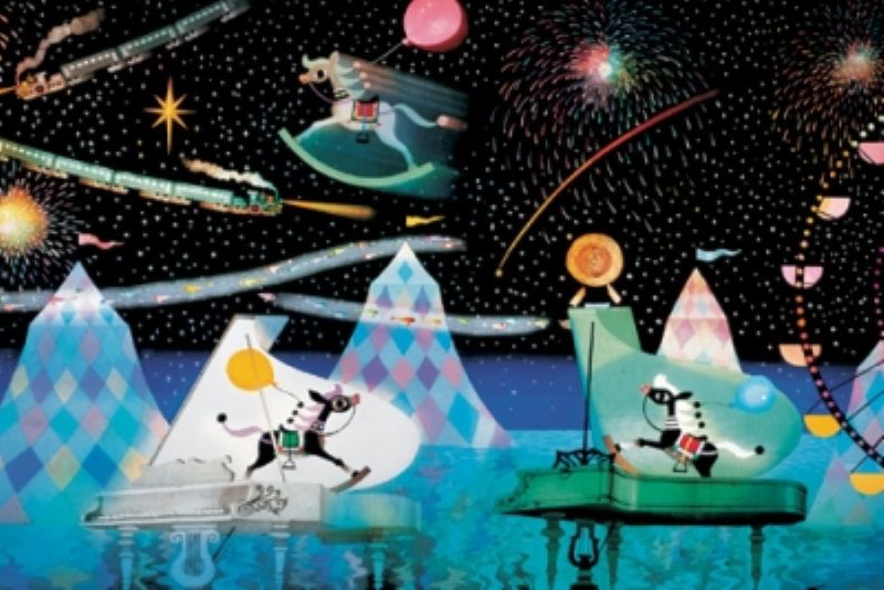 楽天市場】1000ピースジグソーパズル 星空の木馬の夢（藤城清治） 《廃