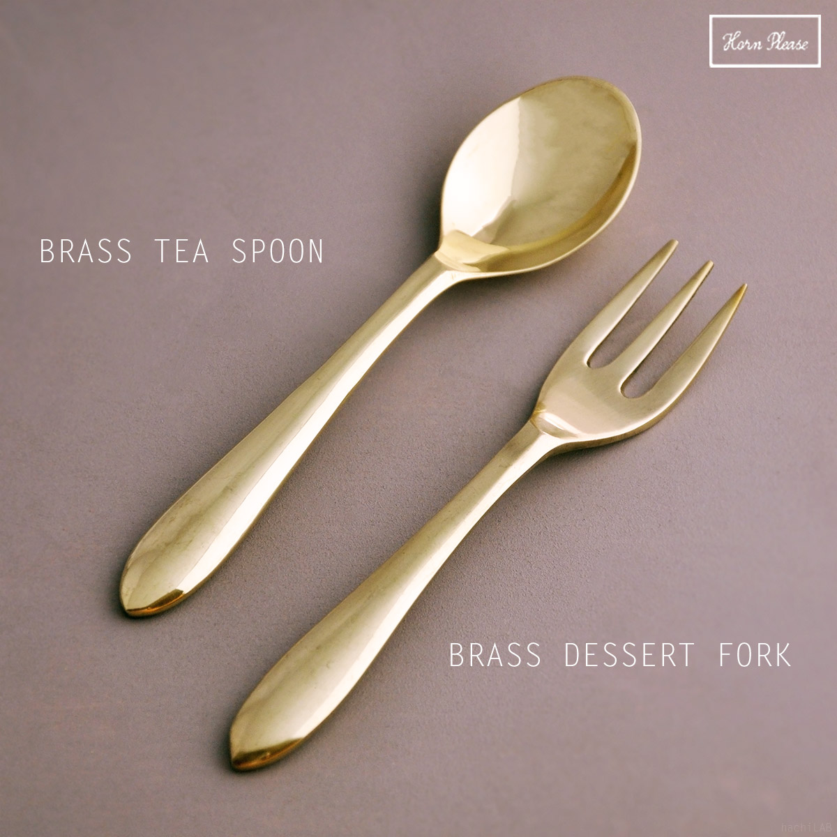 楽天市場】真鍮製 BRASS デザートフォーク・ティースプーン /カフェ