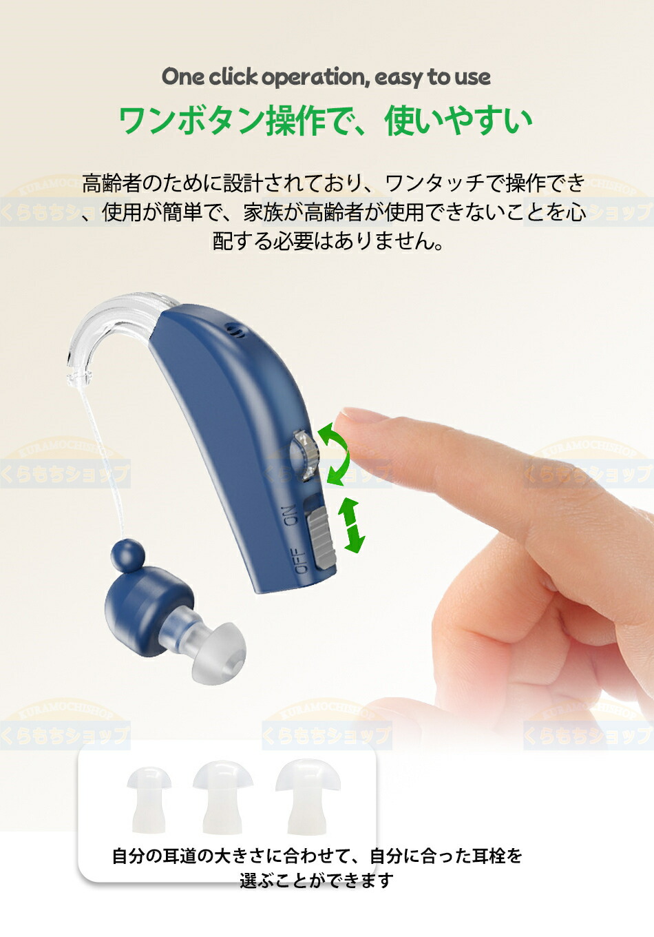 楽天市場】高齢者 両耳装用集音器 音声拡張器 耳掛けタイプ 左右両用