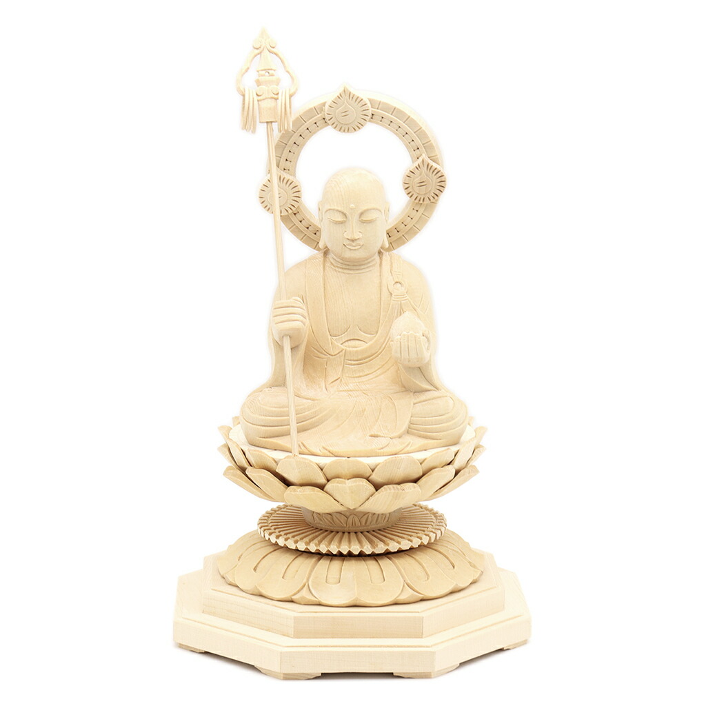 楽天市場】仏像 地蔵菩薩 座像 3.0寸 円光背 桧木 地蔵 菩薩 像 3寸 お