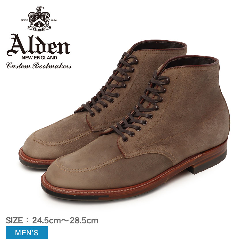 オールデン　ALDEN ブラウン スエード ハイカットブーツ ALDEN（オールデン） ブーツ メンズ PLAIN TOE BOOT ALDEN 4511HC