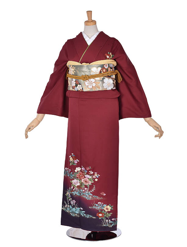 楽天市場】【レンタル】訪問着 レンタル フルセット NEO訪問着 赤