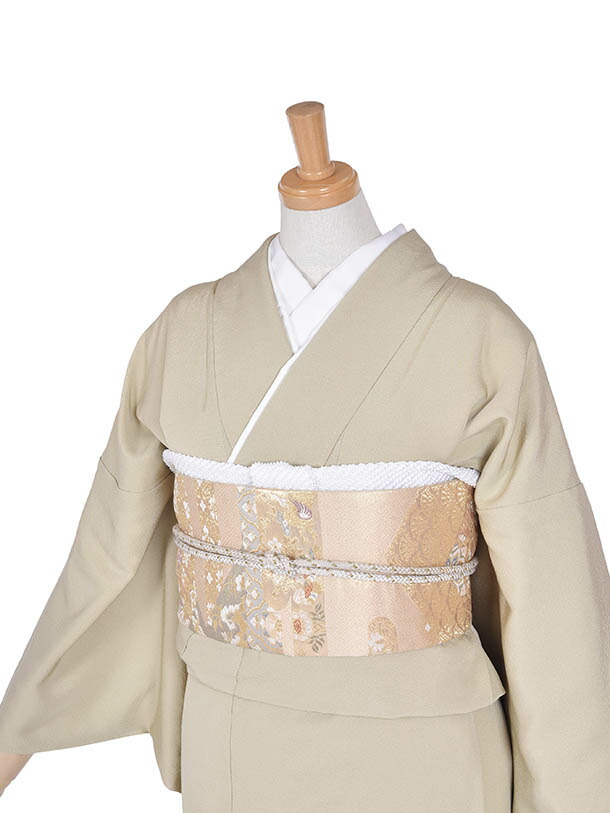 楽天市場】【レンタル】色留袖 結婚式 式典 物語文 緑着物 鶯色 式典