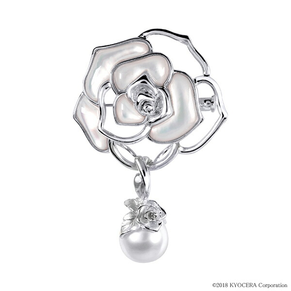 楽天市場】白蝶真珠 パール ブローチ 10mm シルバー クリッカー