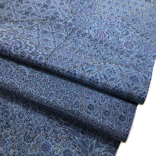 楽天市場】本場大島紬 藍大島 特選染め着尺 反物 更紗模様 手染め八掛