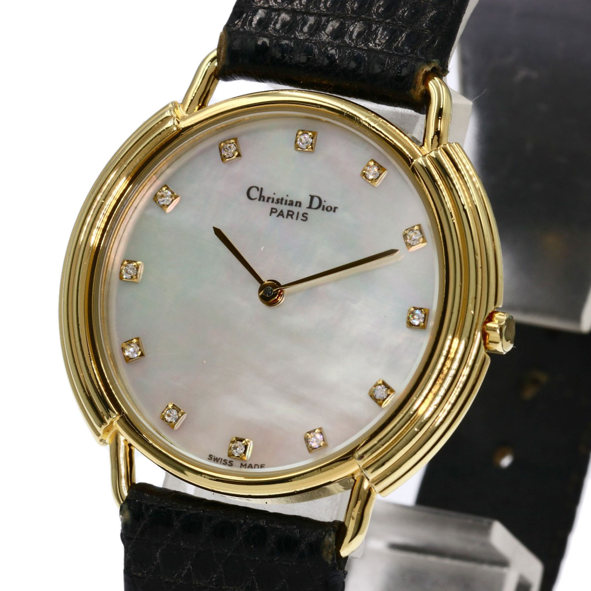 楽天市場】クリスチャンディオール D59-121-2 ラウンドフェイス 腕時計